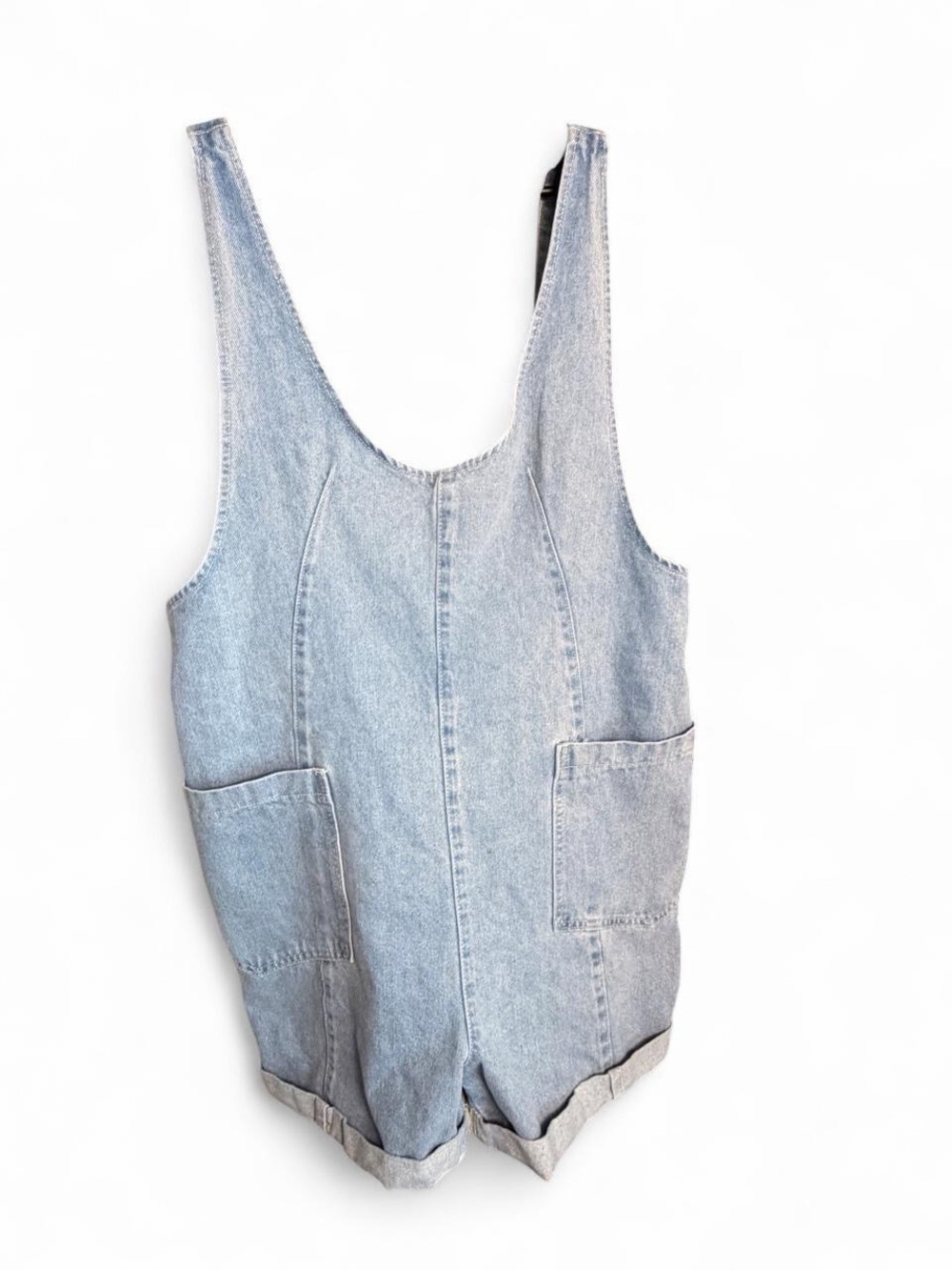 Wish List Jeans Denim Shortalls Romper Medium 100% Cotton Medium